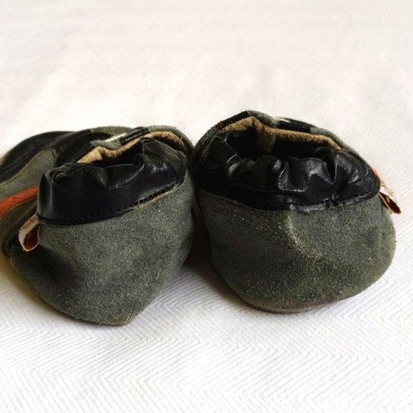 tickle toes leather soft sole slippers crib shoes 12-18 months baby boy - Picture 5 of 8